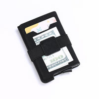 HKM-444435 Vintage PU Leather Combination Card Holder with Multiple Slots in Black, Coffee, and Brown