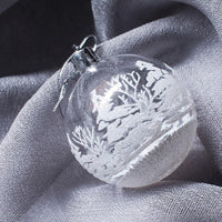 HKM-444499 Set of 6 Painted PVC Christmas Ball Ornaments, 2.36 Inches, Boxed Holiday Decor