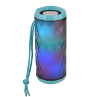 HKM-444755 Portable Outdoor Bluetooth Speaker with LED Lights and FM Radio - 1200mAh Battery, 10M Wireless Range, Supports TF Card and U Disk