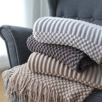 HKM-444819 Cozy Polyester Fiber Nap Blanket - 127 x 170 cm Perfect for Relaxation