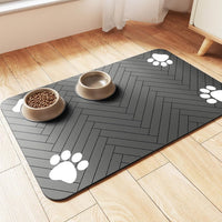 HKM-445075 Diatom Ooze Feeding Floor Mat for Pets - Splash-Proof, Quick-Drying, and Water-Absorbing