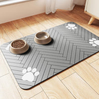 HKM-445075 Diatom Ooze Feeding Floor Mat for Pets - Splash-Proof, Quick-Drying, and Water-Absorbing