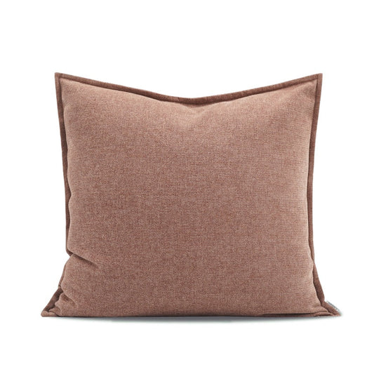 HKM-445331 Red Contrast Cashmere Cushion - Simple Modern Pillow in Various Sizes