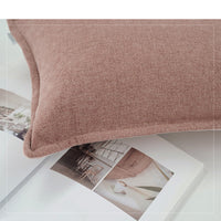 HKM-445331 Red Contrast Cashmere Cushion - Simple Modern Pillow in Various Sizes