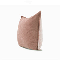HKM-445331 Red Contrast Cashmere Cushion - Simple Modern Pillow in Various Sizes