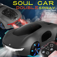 HKM-445459 Future Sci-Fi RC Stunt Car with Spray Light and Sound for Kids, Sound-Controlled Remote Drift Car