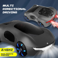 HKM-445459 Future Sci-Fi RC Stunt Car with Spray Light and Sound for Kids, Sound-Controlled Remote Drift Car