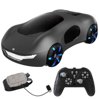 HKM-445459 Future Sci-Fi RC Stunt Car with Spray Light and Sound for Kids, Sound-Controlled Remote Drift Car