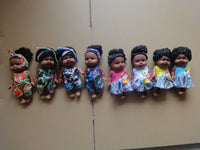 HKM-445843 African Girl Baby Doll - 8-Inch Mini Silicone Fashion Doll for Kids Ages 0 to 7 Years