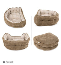 HKM-445843 Bite Resistant Breathable Pet Nest in Army Green, Grey, or Brown, Eco-Friendly Silk Wool, Various Sizes Available
