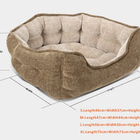 HKM-445843 Bite Resistant Breathable Pet Nest in Army Green, Grey, or Brown, Eco-Friendly Silk Wool, Various Sizes Available