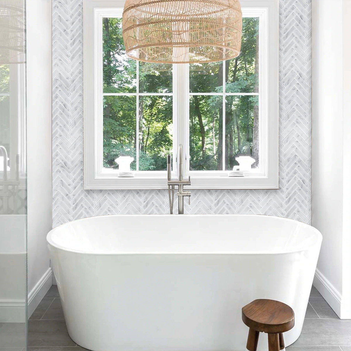 HKM-445971 Waterproof and Oil-Proof Self-Adhesive Wall Sticker for Easy Installation