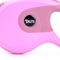 HKM-446035 5M Retractable Dog Leash for Small to Medium Dogs - Durable Nylon Rope and Metal Lock, Multiple Colors Available