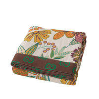 HKM-446035 Four-Layer Pure Cotton Gauze Landscape Blanket - Soft Towel Cover in Two Sizes