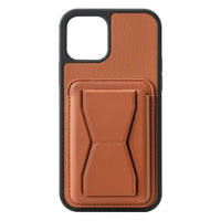 HKM-446291 Faux Leather TPU Back Cover Card Holder Case for iPhone Models