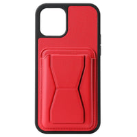 HKM-446291 Faux Leather TPU Back Cover Card Holder Case for iPhone Models
