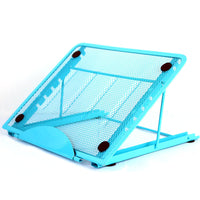 HKM-446419 Adjustable Laptop and Tablet Stand with Cold-Rolled Steel Base, Six Viewing Angles, Compact Design