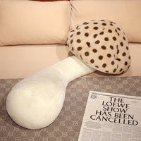 HKM-446483 Cute Big Mushroom-Shaped Plush Pillow for Living Room Backrest - Plants and Flowers Design