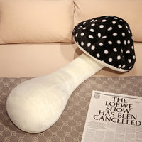 HKM-446483 Cute Big Mushroom-Shaped Plush Pillow for Living Room Backrest - Plants and Flowers Design
