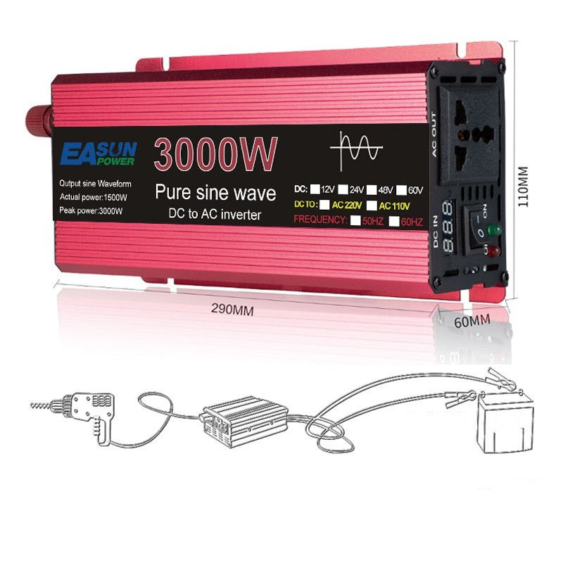HKM-446547 On-board Electric Power Converter with Adjustable Voltage Output - 1600W, 2200W, 3000W Options