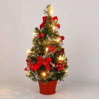 HKM-446803 40CM LED Mini Christmas Tree Night Light Decoration with 20 Lights - Gold, Red, Silver Options