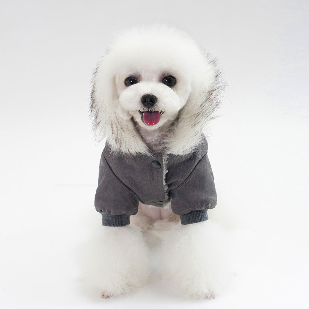 HKM-446803 Cotton and Fleece Dog Vest for Autumn and Winter Wear