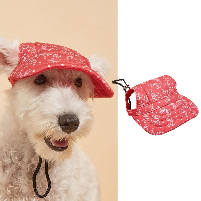 HKM-446867 Pet Baseball Cap for Wind and Sun Protection - Plaid, Camouflage, and Solid Colors Available