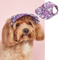 HKM-446867 Pet Baseball Cap for Wind and Sun Protection - Plaid, Camouflage, and Solid Colors Available