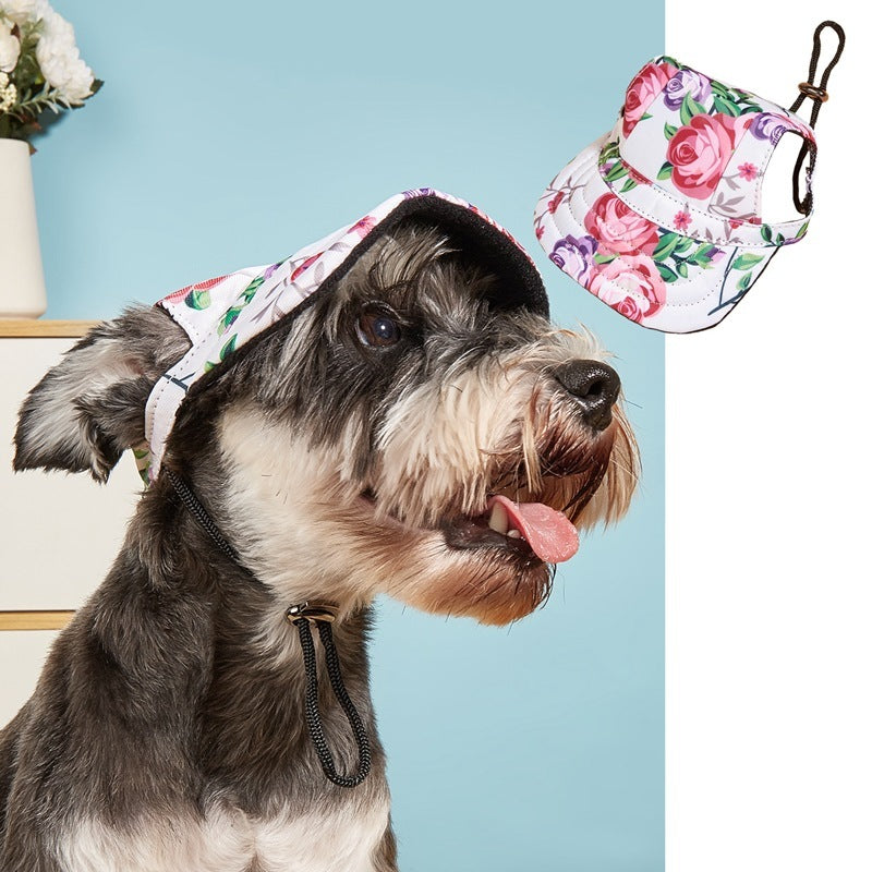 HKM-446867 Pet Baseball Cap for Wind and Sun Protection - Plaid, Camouflage, and Solid Colors Available