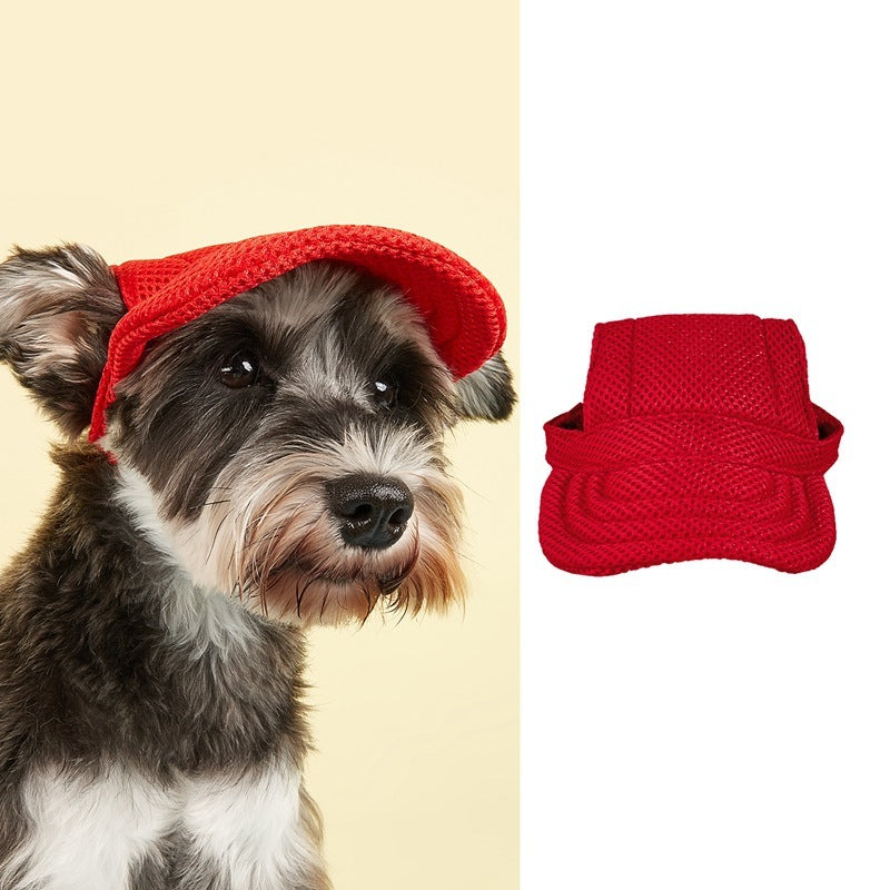 HKM-446867 Pet Baseball Cap for Wind and Sun Protection - Plaid, Camouflage, and Solid Colors Available