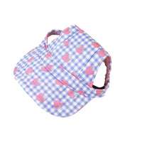 HKM-446867 Pet Baseball Cap for Wind and Sun Protection - Plaid, Camouflage, and Solid Colors Available