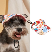 HKM-446867 Pet Baseball Cap for Wind and Sun Protection - Plaid, Camouflage, and Solid Colors Available