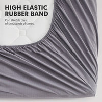 HKM-446995 Antibacterial Anti-static Silver Fiber Fitted Sheet with Pillowcase in Multiple Sizes