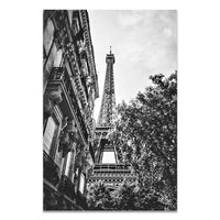 HKM-447123 Black and White Paris Photography Wall Art for Living Room, Bedroom, and Dining Room Decor