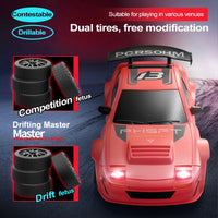 HKM-447187 Remote Control 1/24 Scale Four Wheel Drive Drift Car with Lights - Perfect Gift for Kids