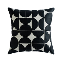 HKM-447315 Geometric Pattern PU Leather Pillowcase 45x45cm