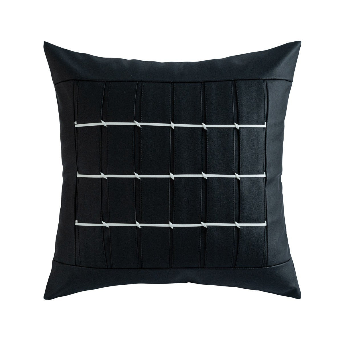 HKM-447315 Geometric Pattern PU Leather Pillowcase 45x45cm