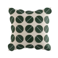 HKM-447315 Geometric Pattern PU Leather Pillowcase 45x45cm