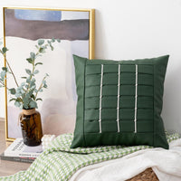 HKM-447315 Geometric Pattern PU Leather Pillowcase 45x45cm