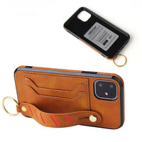 HKM-447443 Imitation Leather Mobile Phone Case - Retro Design in Multiple Colors
