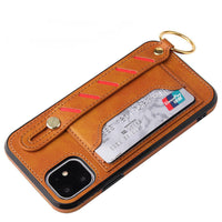 HKM-447443 Imitation Leather Mobile Phone Case - Retro Design in Multiple Colors