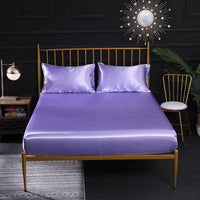 HKM-447507 Three-Piece Quilted Mattress Protection Cover, Imitation Silk Fabric, Multiple Sizes Available