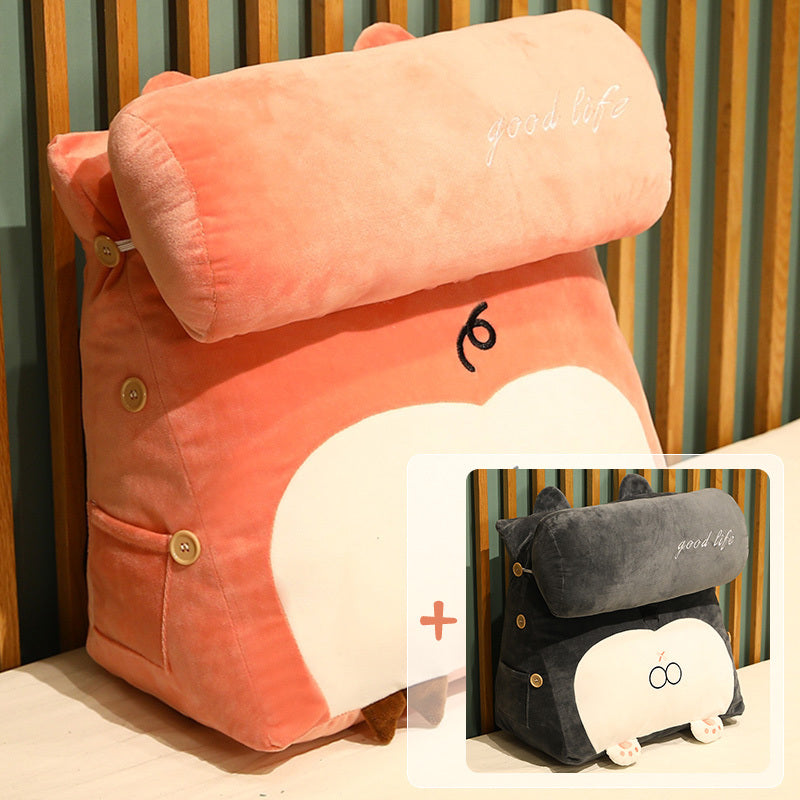 HKM-447635 Japanese Cartoon Triangle Backrest Pillow - Removable and Washable, Multiple Sizes Available
