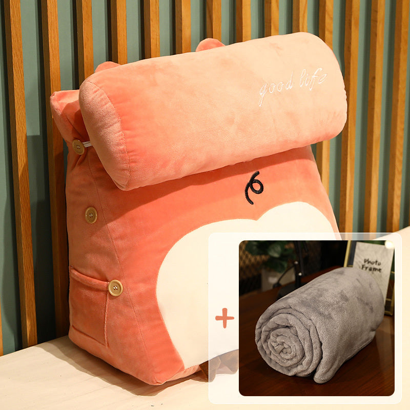 HKM-447635 Japanese Cartoon Triangle Backrest Pillow - Removable and Washable, Multiple Sizes Available