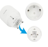 HKM-447699 European WiFi Smart Socket Converter - 100-240V, Rated Current 10A, Safe Fire-Rated Shell