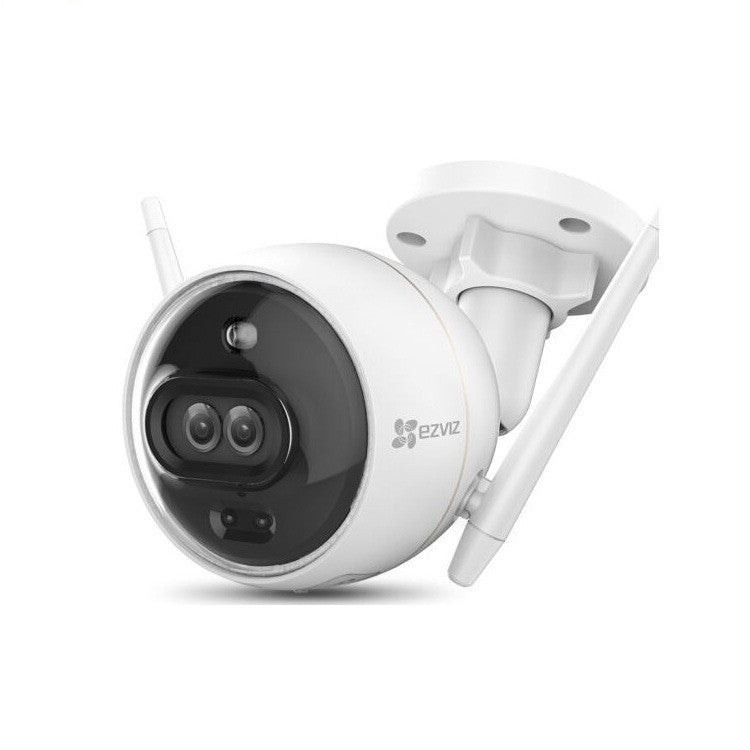 HKM-447699 Intelligent Wireless Surveillance Camera with Sound and Light Alarm, 1080p Resolution, 4mm Lens, Metal Construction