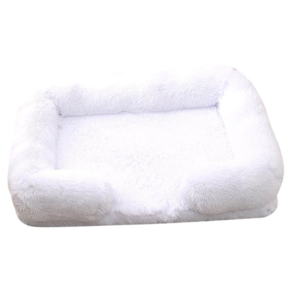 HKM-447891 Plush Round Pet Bed Dog Bed Winter