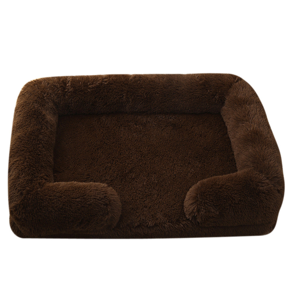 HKM-447891 Plush Round Pet Bed Dog Bed Winter