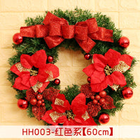HKM-447955 Christmas Wreath Decorative Rattan Ring for Door and Window - Available in 40, 50, 60CM