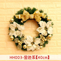HKM-447955 Christmas Wreath Decorative Rattan Ring for Door and Window - Available in 40, 50, 60CM